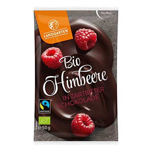 Landgarten - Bio FT Himbeere in Zartbitter-Schokolade - 50 g - 10er Pack Cover