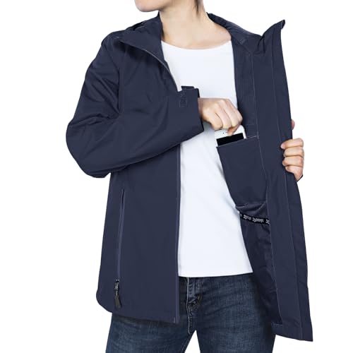 Image of 33,000ft Packable Rain Jacket for Women Waterproof Raincoats with Hood