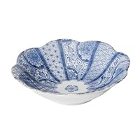 Amazon｜美濃焼 細十草柄 楕円鉢 オーバル 皿 プレート 煮物皿 幅約
