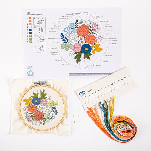 Image of DIAMOND DOTZ Romantic Rose Bouquet Embroidery Kit for Beginners and Adults