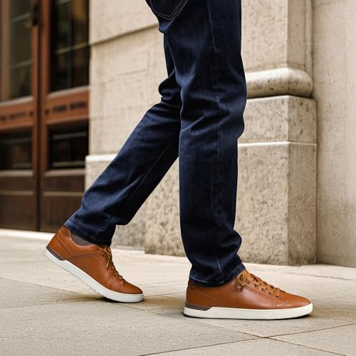 Bruno Marc Men's Casual Dress Sneakers Fashion Oxfords Skate Shoes for Men,Size 9.5,Brown,SBFS211M