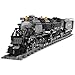 Chunbrommisam Steam Model Train Building Blocks, Build The Train Building Bricks Set, Large Locomotives Display Toy with Train Tracks,Top Present for Train Lovers (1608 Pcs)