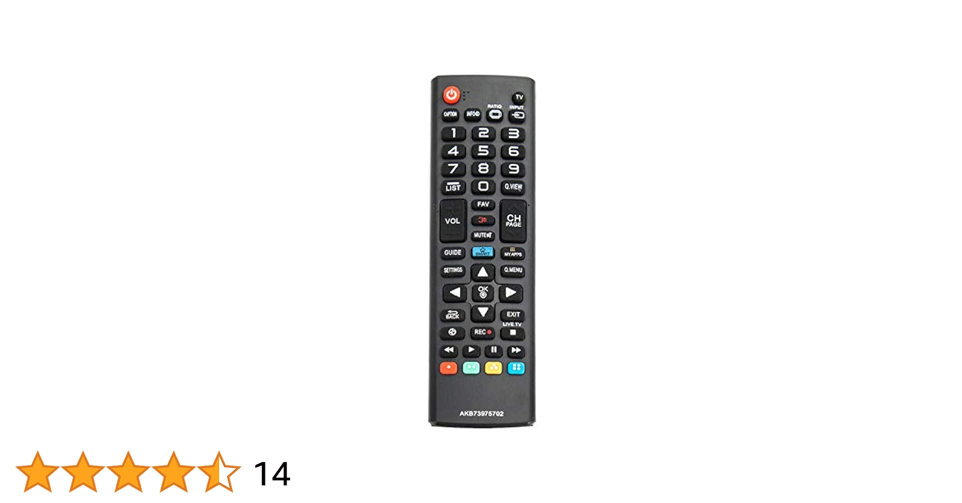 AKB73975702 Replace Remote fit LG TV 42LA6200 47LA6200