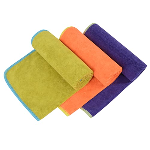 VIVOTE Microfiber Gym Towels Sports Fitness Workout Sweat Towel Super Soft and Absorbent3 Pack 16 Inch X 32 Inch