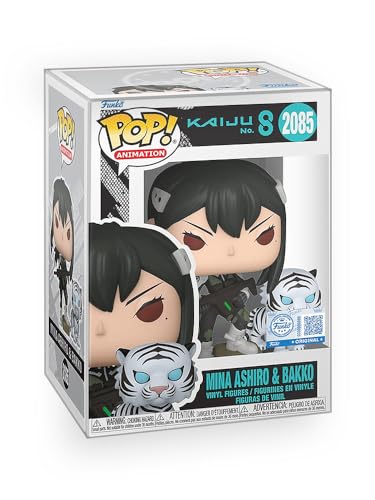 Epic Collectibles Pop Anime: Kaiju No. 8 - Mina Ashiro & Bakko Limited Edition Exclusive Vinyl Figure Bundled with Box Protector Compatible for Funko