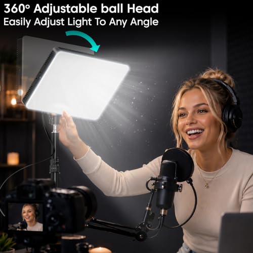 Image of Sounce Studio LED Light with 7 Feet Tripod Stand | 3000K-6500K Bi-Colour Temperature | Remote Control | for Studio Photography, Video Recording & Content Creation