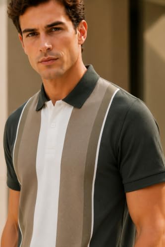 Image of GODFREY Half Cotton Polo T Shirt for Man with Pocket - Regular Fit Mens Collar Tshirt