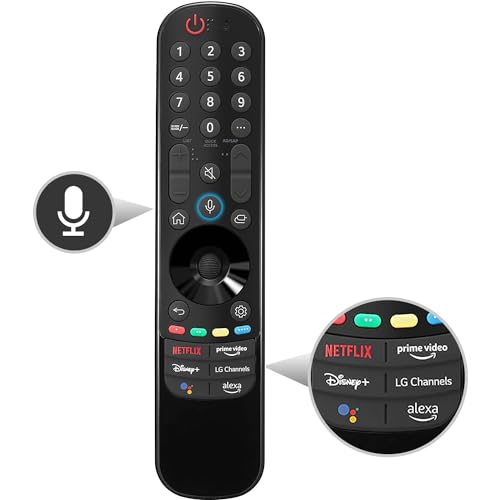 Magic Remote AN-MR22GA Replacement LG Smart TV Remote with Alexa Voice and Pointer Function Universal LG Remote Control for LG UHD OLED QNED NanoCell 4K 8K 2017 2018 2019 2020 2021 2022 2023 Models