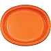 Creative Converting 8 Count Oval Paper Platters, Sunkissed Orange