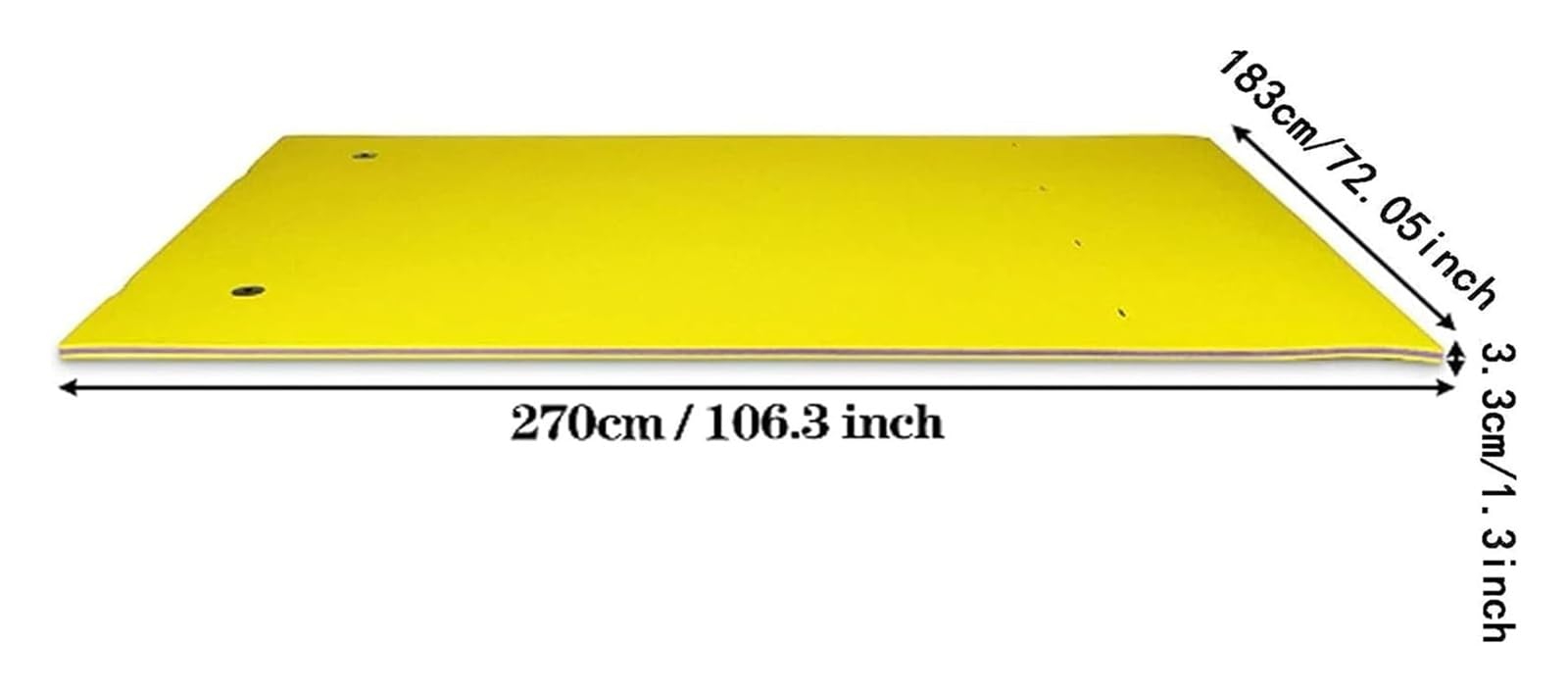 Alfombrilla de agua flotante para piscina de lago, almohadilla de espuma extragrande para actividades acuáticas al aire libre, 550 x 183 cm