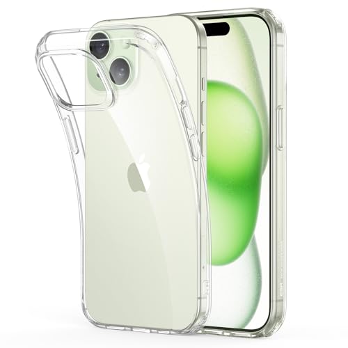 ESR Clear Case Compatible with iPhone 15 Case, Shockproof Thin Cover, Yellowing-Resistant Slim Transparent TPU Phone Case, Zero Series, Clear ESR Clear Case Compatible with iPhone 15 Case, Shockproof Thin Cover, Yellowing-Resistant Slim Transparent TPU Phone Case, Zero Series, Clear