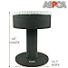 ASPCA Modern Cat Pedestal Bed Furniture Condo for Scratch & Napping, Dark Gray