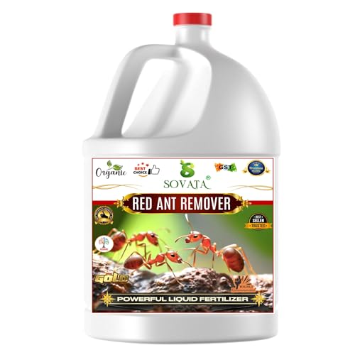 Image of Red Ant Remover, Essential Organic Powerful Liquid Insecticide for Removing all types of red ants and insects from Plants and soil. (500 ml)