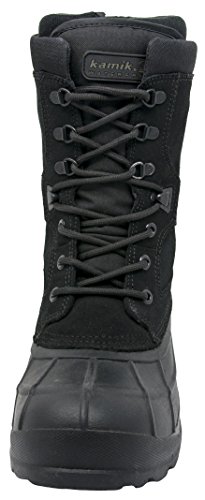 Kamik Men's Nation Plus Snow Boot, Black/Charcoal, 8.5 M US2