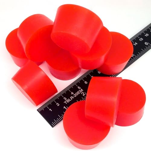 Image of High Temp Masking Supply 1.469 inch x 1.750 inch (1-15 /32 x 1-3 /4) Silicone Rubber Plugs - Tapered Stoppers for Powder Coating, Painting, Automotive, Crafts - Non-Toxic, Reusable STP9 (50 Pack)