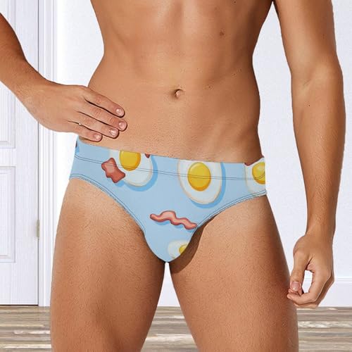 Fried Eggs and Bacon Men's Swimsuit Bikini Briefs Swim Underwear Stretchy Swimwear2