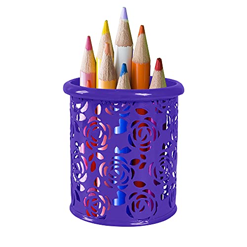 Saim - Portamatite a forma di rosa, con motivo a