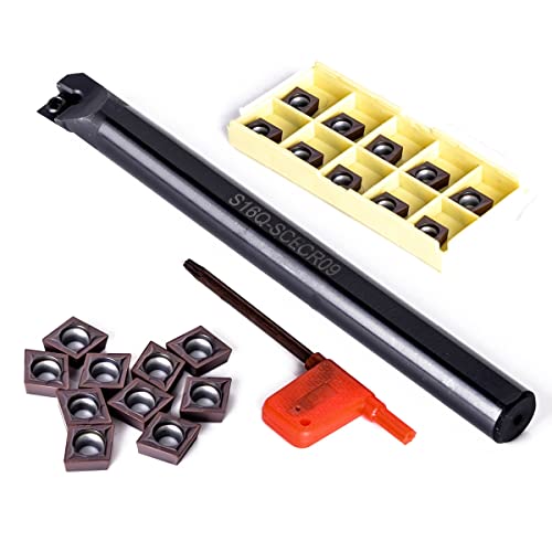Juego de herramientas para torno CNC con 10 insertos de carburo miniatura 3