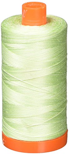 Aurifil hilo algodón 1422 yd verde variegado miniatura 1