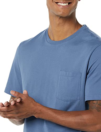 Image of Amazon Essentials Men's Short-Sleeve Crewneck Pocket T-Shirts, Pack of 2