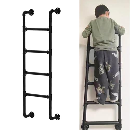 Escalera de pared para literas que ahorra espacio en dormitorios pequeños 2