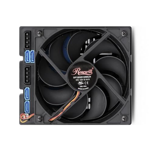 Image of Rosewill 3 x 5.25-Inch to 4 x 3.5-Inch Hot-swap SATAIII /SAS Hard Disk Drive Cage - Black (RSV-SATA-Cage-34)