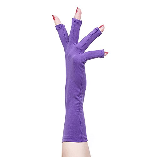 ZTL Nail Art UV Protection Gloves Open-Toed Manicure Nail Art Dryer Tools (1 Pair)