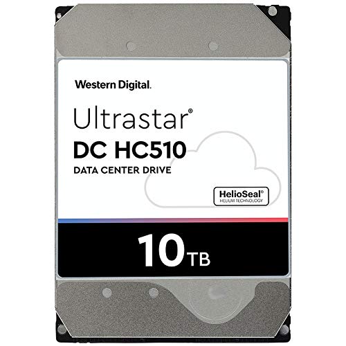 Image of Western Digital HUH721010ALE604 10TB Ultrastar DC HC510 SATA HDD - 7200 RPM Class, SATA 6 Gb /s, 256MB Cache, 3.5 inch
