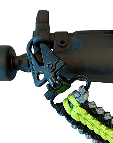 Ten Point Gear - Swivel Mount To Hk Clip Adapter. Set Of (2). Patent Pending Design. Attach To Sling Loop Or Swivel Mounts. Suitable For Almost Any Rifle, Shotgun, Cross Bow Sling (Black) #TOP4
