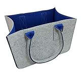 Kaminholzkorb als dekoratives Accessoire im Wohnzimmer