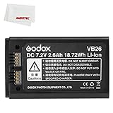 Godox V1 Battery VB26 Li-ion Battery for Godox V1S V1N V1C V1F V1O V1 Flash and V860III V860III-S V860III-C V860III-N V860III-O V860III-F AD100PRO