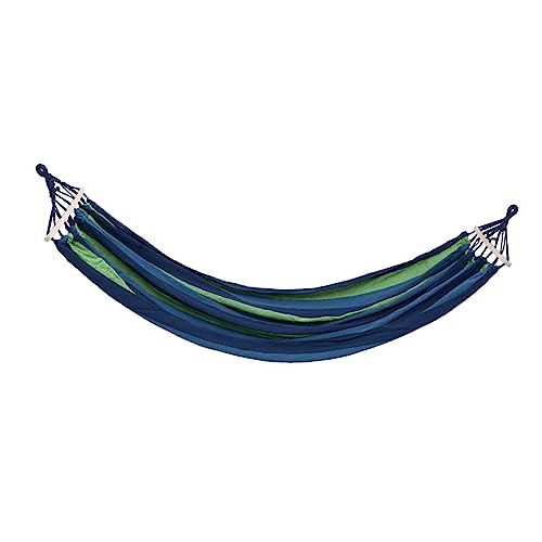 Hamac de camping robuste en toile rayée avec fixations suspendues durables - 2