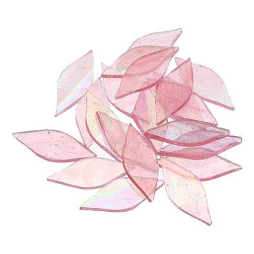 Mosaico de vidrio rosa AB de 15 mm para reparar y personalizar objetos 2