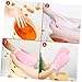 NIYANGLE 4pairs Beauty Gloves and Foot Covers Set Soft Protective Gloves and Foot Covers for Home Use Includes of White Pink Accessories for Skin Care