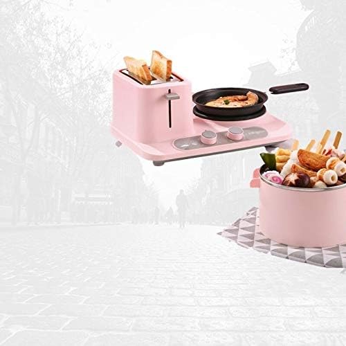 Multi-Function Pan, Mini Kitchen Frying, Household Toaster, Pizza Baking and Sandwich Pan3-in-1 Electric Breakfast Machine(E)