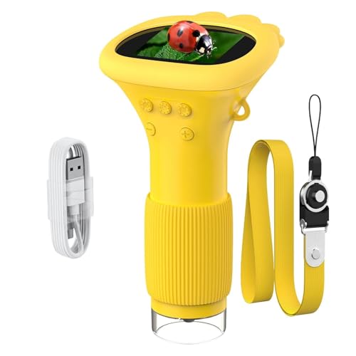 Microscope portable enfants écran 5,1 cm vidéo rechargeable USB