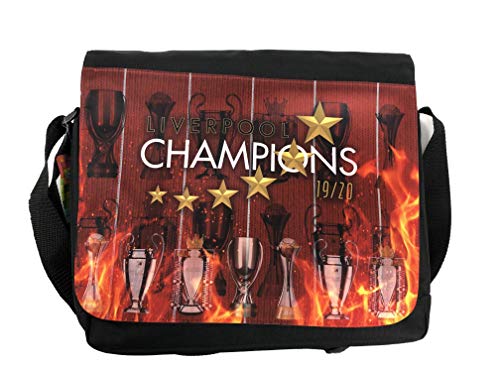 Inspirado por Liverpool Champions 2020 Trophy Mochila de poliéster escolar de viaje
