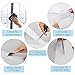 Faburo Malla mosquitera Standard para ventanas con parche de 3 piezas y...