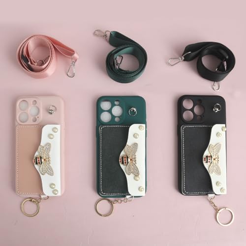 Image of Peeperly Back Cover Case for iPhone 14 Pro Max Scratch Resistant Anti-Slip TPU Shockproof Protective Durable Butterfly Lock Case for Girls & Women(Black)