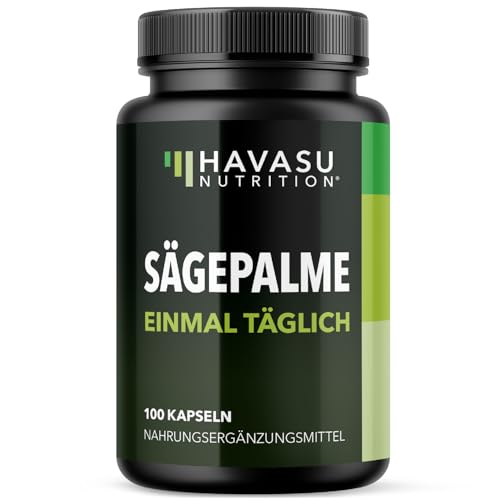 Sägepalme für Männer | Unterstützung für Prostata Harnwege Blase und Haare | Weniger Toilettengänge | 1485 mg | 45% Fettsäuren | Von unabhängiger Stelle Getestet und Vegan | 100 Kräuterkapseln