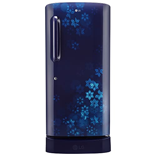 LG 215 L 3 Star Direct-Cool Single Door Refrigerator (GL-D221ABQD, Blue Quartz, Base stand with drawer & Moist ‘N’ Fresh, 2022 Model)