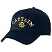 Basecap Bestickt mit Motiv Anker/Steuerrad/Kompass-Rose Captain Kapitän Steuermann Mütze Cappy (Navy, Steuerrad + Captain)