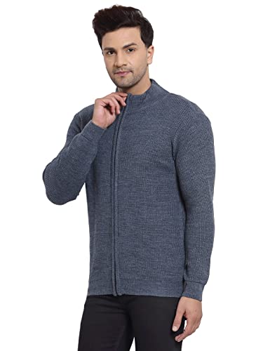 Image of Style Quotient Men Navy Blue Solid
