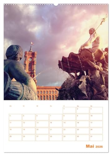 Calendrier mural 2026 Berlin DIN A2 vertical papier brillant de haute brillance - 8