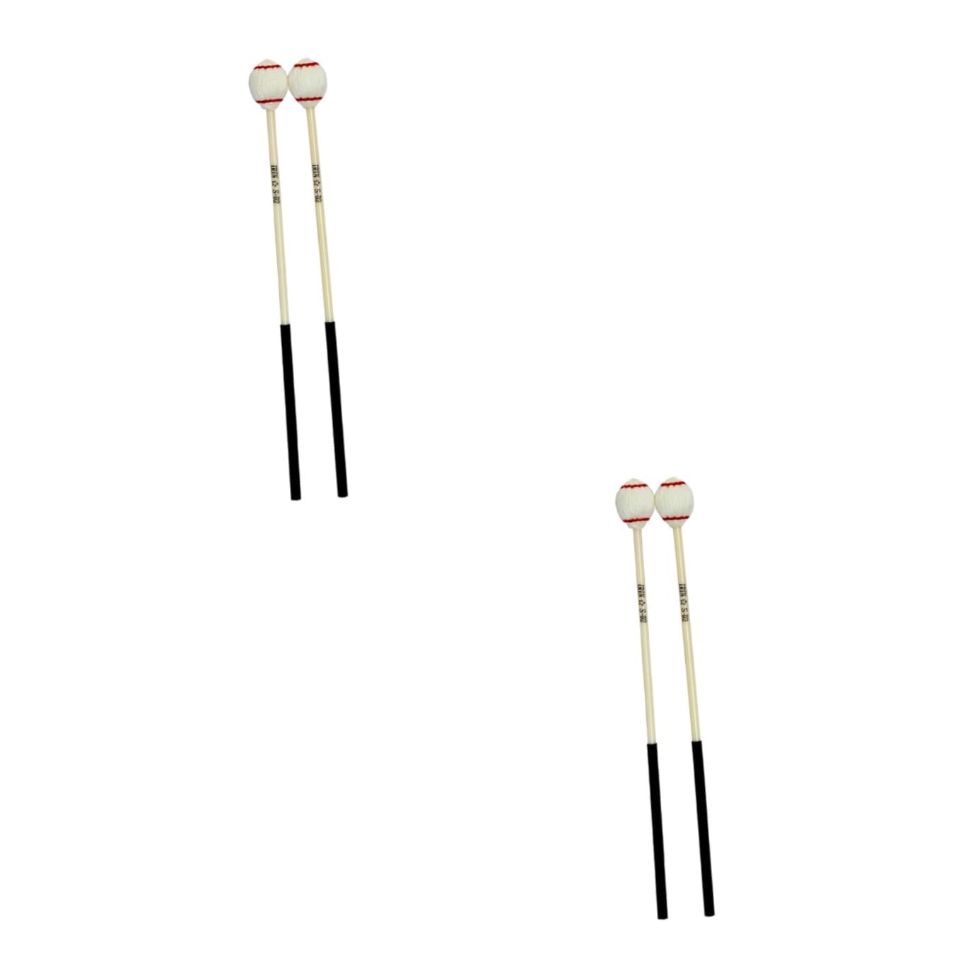 2paare Marimba Mallets Mit Gummigriff Leichte Schlaginstrumentenstöcke Für Schüler Für Xylophon Und Percussion Langlebig Und