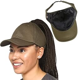 Beautifully Warm Satin Lined Baseball Hat for Women | Ponytail Hat for Curly Natural Hair | Backless Cap | Cur