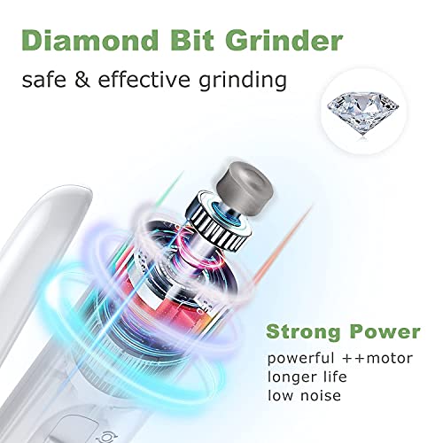 Image of Qpets Electric Automatic Pet Grooming Kit 2 In1 Dog Nail Grinder and Dog Nail Clippers Cutter with LED-Lights Rechargable Low Noise Trimmer for Small Medium Large Dogs and Cats