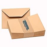 Testamentsumschläge neutral C5, braun, nassklebend, ohne Fenster, 50er Pack Amtsgericht Blankoumschlag Wertbriefumschlag Testament Umschlag