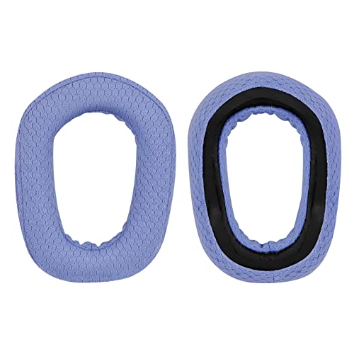 Geekria Comfort Mesh Fabric Replacement Ear Pads for Logitech G435, G335 Headphones Ear Cushions, Repair Parts with Video Guide (Blue) - Image 3