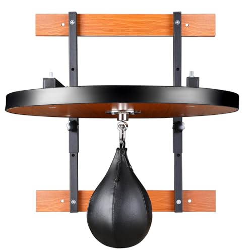 Speed Bag Platform Kit Boxing Mount for Punching Practice Height Adjustable Includes Speed Bag and Air Pump 360° for Boxing and Fitness Enthusiasts